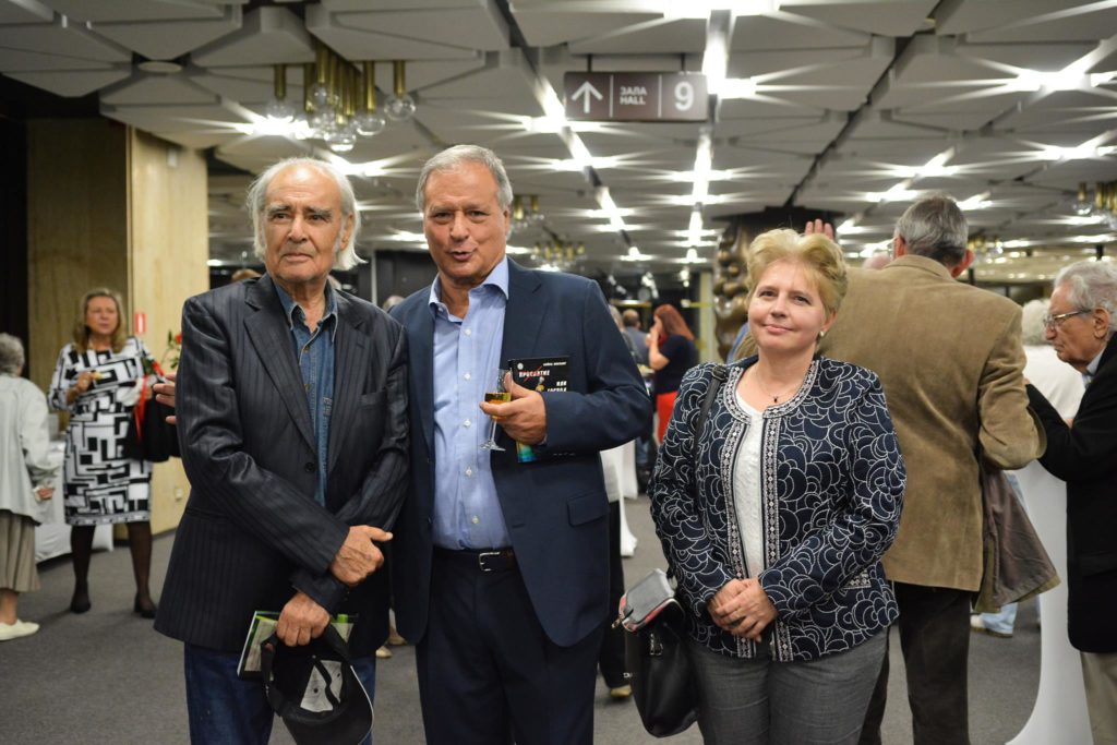 Илко Минев, Анжела Димчева и Антон Дончев на премиера на книгата В сянката на изгъбения свят роман в София Ilko Minev, Angela Dimcheva and Anton Donchev at the premier of In the shadow of the lost world novel in Sofia